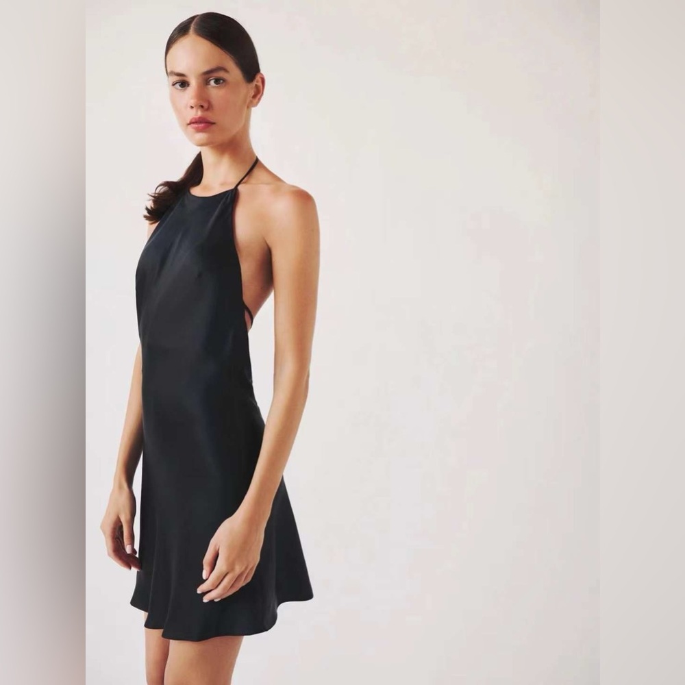 Reformation Black Mini Dress